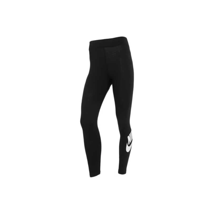 Nike休閒簡約舒適針織運動褲女米白色 - 黑色 - 查看 1