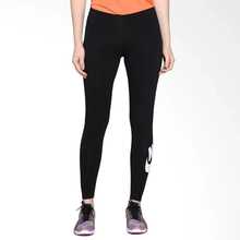 Nike休閒簡約舒適針織運動褲女米白色 - 黑色 - 查看 3