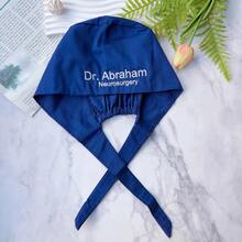 Personalized Name Scrub Cap, Embroidered Text Surgical Cap, Custom Doctor Scrub Cap, Orthopedic Surgeon Cap, Medical Apparel, Nurse Gift, Customized - Multicolor - View 4