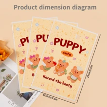 100pcs Party Gift Packaging Bags, Cute Cartoon Pattern Tote Bags, High-End Jewelry Gift Bags, Holiday Gift Bags, Reusable Flat Mouthed Tote Bags, And Small Gift Bags. Suitable For Holiday, Wedding, Birthday, And Party Gift Packaging Bags. - Multicolor - View 2