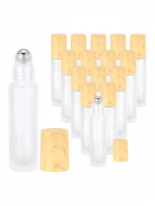 10ml Essential Oil Glass Bottle Glass Roller Bottles With Stainless Steel Roller Balls Reusable Refillable Bottle (White Frosted) - Clear - View 2