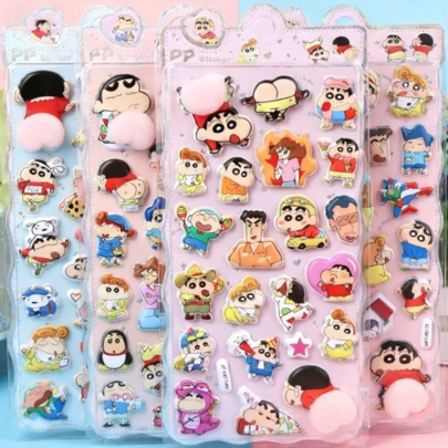 1个3D立体软萌宠物贴纸，女孩行李箱装饰，防水午餐盒装饰