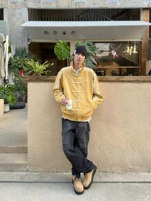 Adidas Originals CTT 3.1 SOFT New Chinese Style Mandarin Collar Striped Long Sleeve Jacket,