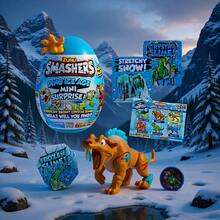 ZURU SMASHERS 恐龙冰河世纪迷你惊喜蛋，趣味十足，内含随机恐龙。有助于培养精细动作技能。是馈赠亲友或圣诞节的完美礼物。 - 彩色 - 查看 3