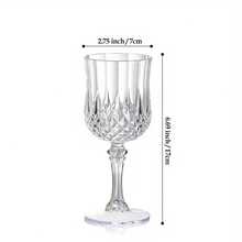 8/6/4/2/1个装透明高脚杯，优雅可重复使用，适用于节日、婚礼、万圣节、圣诞节、各种活动、派对等场合，高端饮具，经久耐用且易于清洗。 - 無色 - 查看 11