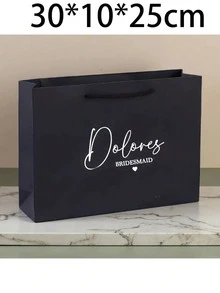 1 Túi Quà Cưới Tùy Chỉnh Cho Phù Dâu/Phù Rể, Túi Giấy Tái Sử Dụng Cá Nhân Hóa Cho Quà Tặng Và Quà Lưu Niệm Của Cô Dâu, Đa Chức Năng, Bền, Thanh Lịch, Tái Sử Dụng, Tinh Tế, Thời Trang, Chất Lượng Cao, Nhiều Màu Sắc, Hiện Đại, Tùy Chỉnh, Cá Nhân Hóa, Độc Đáo, Món Quà Lý Tưởng Cho Anh Ấy, Món Quà Lý Tưởng Cho Cô Ấy, Bạn Trai, Bố, Bạn Gái, Mẹ - Nhiều màu - Xem 18