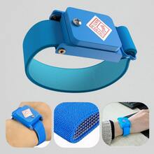 Pulsera Antiestática Inalámbrica Ajustable para Electrónica | Pulsera Antiestatica sin Cable Protección ESD | Pulsera para Reparaciones Electrónicas Celulares y Computadoras | Protección contra Descargas Estáticas para Componentes y Circuitos | Pulsera Electrónica Ajustable para Muñeca Uso Técnico y Doméstico | Herramienta de para Mantenimiento Electrónico | Cómoda Ligera y Reutilizable | Anti Static Wrist Strap Wireless ESD Wristband Electronics Repair Tool - Azul - Ver 9