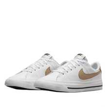 Nike Court Legacy Leather Comfortable Versatile Non-Slip Durable Low-Top GS Sneakers In White - White - View 4