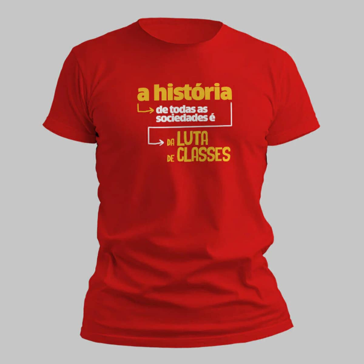 T-Shirt, Men's Shirt, Politics, , , Lula, Left, PT - 紅色 - 查看 1