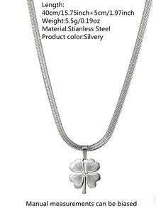 VceTd 1件简约镂空生命树不锈钢吊坠项链，适合女性日常佩戴或作为节日礼物 - 015 - 查看 14