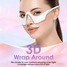 这款USB-C充电式眼部按摩器具备加热和振动功能，有助于缓解眼袋、黑眼圈、浮肿和皱纹，适合家庭和办公室使用。 - 白色 - 查看 2