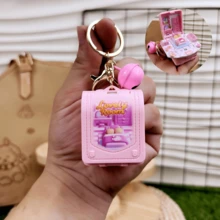 可爱可折叠弹出式娃娃屋书包钥匙扣，趣味魔法吊坠配饰，完美礼物，生日礼物，理想礼物，惊喜礼物，节日礼物，季节礼物，礼品 - 彩色 - 查看 12
