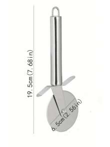 1件装不锈钢披萨滚刀/披萨切割器/披萨刀/披萨刀套装/厨房披萨刀/披萨切割轮/比萨罗刀/食品级不锈钢披萨切片器，适用于披萨、华夫饼、面团、饼干、三明治和糕点/蛋糕/蛋糕切割，锋利，滚轮切割器 - 彩色 - 查看 13