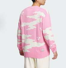 Adidas Originals X FEIFEI RUAN Collaboration Printed Crew Neck Sweater, Unisex, Pink. - Pink - View 5