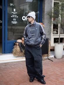 Adidas Originals CTT 3.1 SOFT 新款中国风立领条纹长袖外套，男女通用