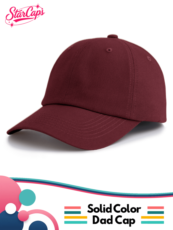 1 pieza Gorra de béisbol ajustable de unicolor y casual, unisex