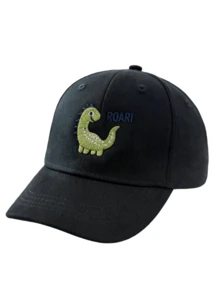 1 pieza Gorra de béisbol con dinosaurio bordado para niños, gorra de protección solar de moda y versátil para niños y niñas - 1PC - Ver 7