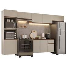 Cocina Integral Completa Modular Madesa Nice 340cm Crema 14 - Beis - Ver 2