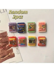 2/5/8/10Pcs Cartoon Snack Bags Refrigerator Magnet Cute Refrigerator Decorative Print Kitchen Decoration, Home Decoration, Gift - Multicolor - View 9