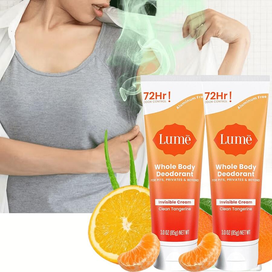 2pcs Underarm Deodorant Balm, Full-Body Deodorant - Invisible Cream Stick - 72-Hour Odor Protection - Aluminum-Free, Baking Soda-Free, Suitable For All Skin Types - nhiều mùi hương - Xem 1