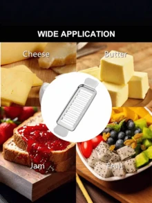 1pc Upgraded Cheese Slicer, Butter Divider, Multifunctional Cheese, Sausage, Ham, Egg Cutter - Multicolor - View 4