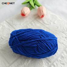 1团手工编织毛线，适合编织毛衣/背心和各种手工艺品，中等粗细毛线球，钩针编织套装，可用于制作帽子/围巾/钩针拖鞋