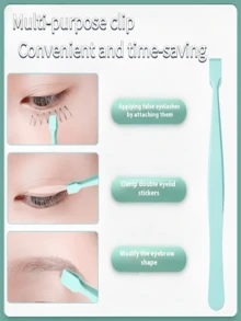Multi-Functional Lash Applicator Tool & Eyelash Applicator Tool, Perfect Grooming Beauty Tool For Precise Lower Lash Application,Precision Stainless Steel Lower Lash Tweezers - Pro-Grade Eyelash Tweezers For Easy Lower Eyelash Extension Application, Versatile Lash Applicator Tool & Eyelash Applicator Tool, Essential Beauty Grooming Tool For Beginners & Pros,Stainless Steel Lower Lash Eyelash Tweezers - Precision Lash Tweezers For Professional Lower Eyelash Extensions - Multicolor - View 8