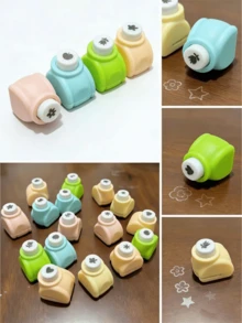 1/2/5pcs Small Embossing Tool, Stamping Machine, Hole Punch Tool, Recommended For Ages 14+, Mini Embossing Machine, Handmade DIY Craft Supplies (Assorted Colors) - Multicolor - View 12