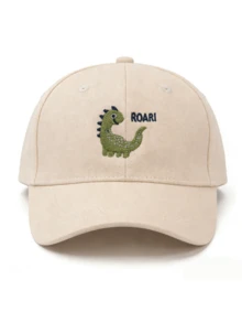 1 pieza Gorra de béisbol con dinosaurio bordado para niños, gorra de protección solar de moda y versátil para niños y niñas - 1PC - Ver 5