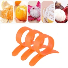 10 Pcs Household Lemon, Orange Peeler, Can Be Used To Peel Oranges And Lemons Or Other Citrus Fruits And Other Peels, Kitchen Gadgets - Burnt Orange - View 3