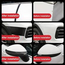 1pc Carbon Fiber Door Sill Scuff Plate, Auto Accessories For Car Door Sill Protection, Car Door Edge Entry Guard Protector Sticker, Auto Interior, Fashionable Car Upgrade, Modern Vehicle Interior, Anti-Scratch Tape, Car Decal - Carbon Fiber - View 5