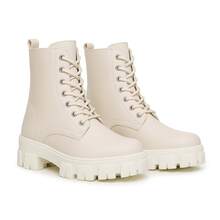 Women's Elegant Fashionable Coquette Clean Girl Modern Tractor Sole Boots Summer 2026 - 黑色 - 查看 14