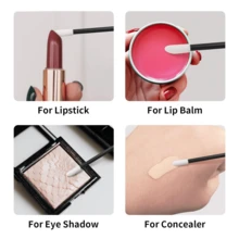 500pcs/Pack Disposable Lip Applicator - Lipstick Gloss Makeup Brush Tool Set