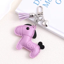 Niche Exquisite Embossed Heart-Shaped Pony Bag Charm, Fashionable Versatile Horse Year Keychain, Phone Pendant - Multicolor - View 6