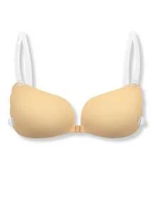 YIYANG 2/1 Pair Adhesive Strapless Push-Up Bra, Invisible Backless Sticky Bra, Seamless Bra For Dresses & Gowns, Mango-Shaped Bra, Lingerie & Pasties - Multicolor - View 12