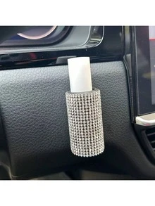 1 Set Car Vertical Lipstick Holder, Sparkling Thermal Lipstick Rack With Rhinestones, Car Interior Accessories Fit For Most Vehicles - A - View 11