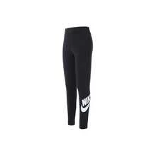 Nike跑步訓練純色休閒九分運動褲女款黑色 - 黑色 - 查看 1