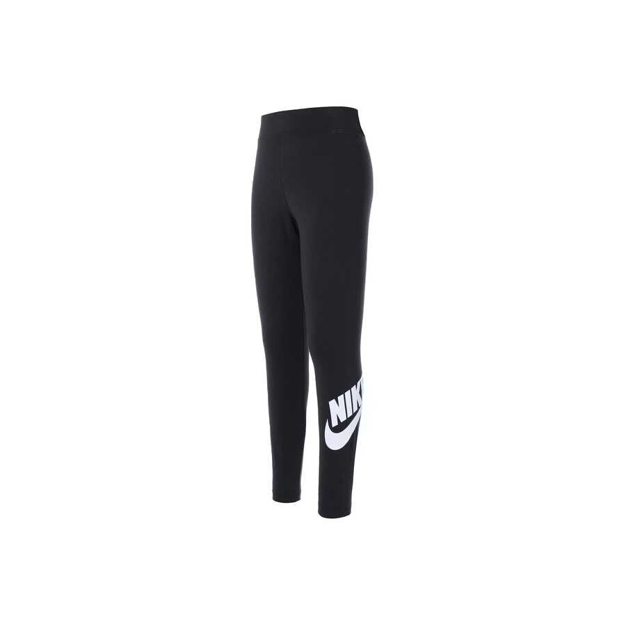 Nike跑步訓練純色休閒九分運動褲女款黑色 - 黑色 - 查看 1