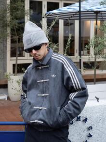 Adidas Originals CTT 3.1 SOFT 新款中国风立领条纹长袖外套，男女通用