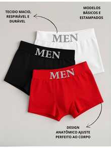 Set Of 10 Men's Boxer Briefs, Premium Comfortable Microfiber - Nhiều màu - Xem 4