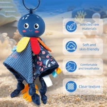 Đồ chơi treo chuông gió hoạt hình, unisex, chủ đề đại dương, đồ chơi cảm giác cho ghế ô tô trẻ em, phụ kiện treo xe đẩy, đồ dùng thiết yếu cho bé, quà tặng cho trẻ sơ sinh. - Nhiều màu - Xem 11