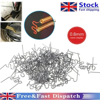 1000Pcs 0.8mm Hot Plastic Staples Welding Wave Stapler For Car Bumper Repair UK