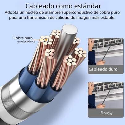 Endoscopio 1080P HD con luz LED y batería de 2500mAh, ideal para inspección de componentes electrónicos, reparación de automóviles y aire acondicionado, visión precisa y detallada