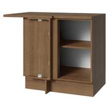 Gabinete Bajo Cocina Madesa Vik 102cm Con Encimera MG 01 - Marrón y Gris - Ver 11