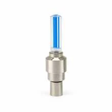 Par Luz LED para Pneu de Bicicleta com Iluminação Noturna Aro À Prova d"Água Sensor de Movimento - Azul - Visão 1