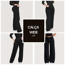 Women's Wide Leg Jeans, Graphite Gray, Simple, Casual, Cute, Elegant, Sensual, Boho, Jeans, Pockets, Button, Zipper, All Seasons - Black - View 3