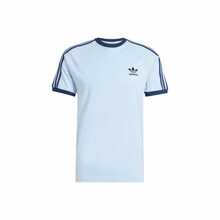 Áo thun tay ngắn cổ tròn kẻ sọc logo adidas Originals adicolor - Màu xanh lam - Xem 14