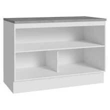 Gabinete Bajo Cocina Madesa Vik 120cm Con Encimera BV - Blanco y Verde - Ver 10