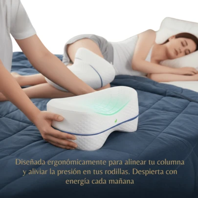Almohada Ortopédica para Piernas  Corrección de Postura y Alivio del Dolor Embarazo Almohada Ortopédica Viscoelastica De Apoyo Para Las Piernas Y Rodillas  Ayuda a Reducir Malestares De Espalda Cadera Piernas Rodillas Nervios Ciáticos Soporte Para Piernas y Rodillas  Cojin Que Apoya Cómodamente Las Piernas