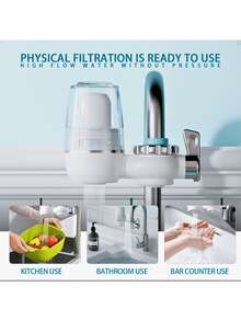 320-Gallon Faucet-Style Water Purification System - Stainless Steel Drinking Water Filter, With A Direct Connection System To The Faucet (No Need For An External Water Tank, UV Light, Or Filter Element) - Suitable For Various Types Of Water Sinks Worldwide - Multicolor - View 1